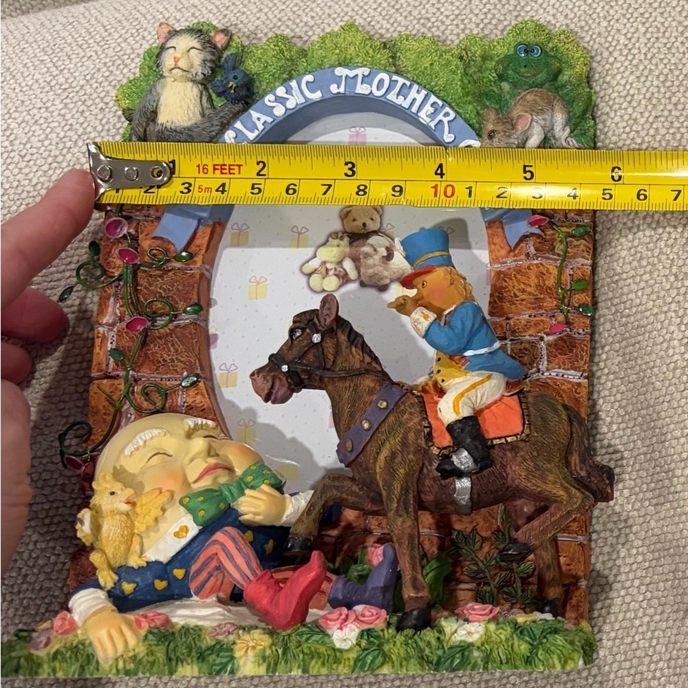 Vintage Mother Goose Humpty Dumpty Nursery Rhyme Photo Frame Resin Decor - Picture 7 of 7
